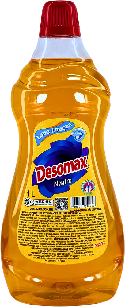 Detergente Lava-Louças Neutro Desomax 1 litro