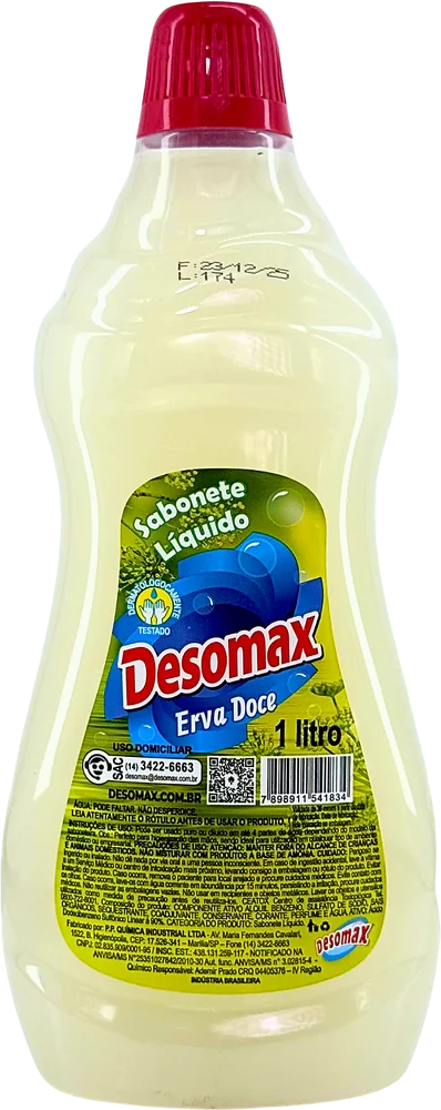 Sabonete Líquido Erva-Doce Desomax 1 litro